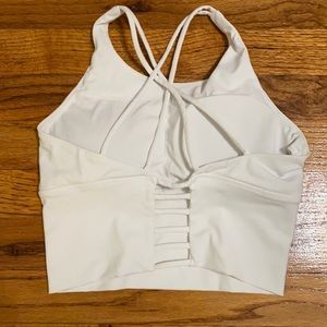 White sports bra